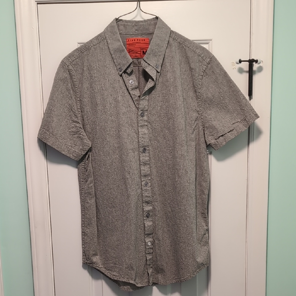 Five Four Casual Gray Button Down Shirt